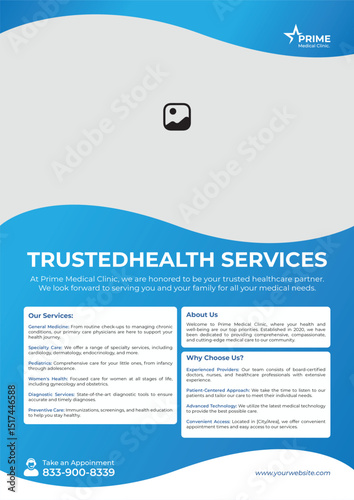 Trusted Health Services Healthcare Flyer Design
