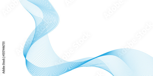 Futuristic technology and sound wave pattern of digital and communication technology, monochrome thin lines, abstract interlacing lines and points digital connection of digital and modern technology.