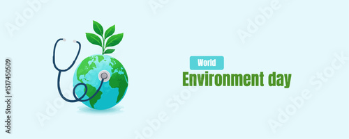 World Environment Day Concept with Clean Green Earth and Nature Conservation
