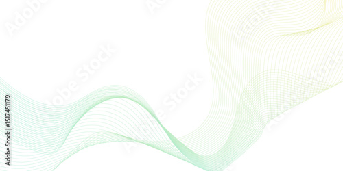 Dynamic curved flowing lines abstract background, technology and sound wave pattern background, Geometrical and business and technology concept blend line abstract grey wave on white background.