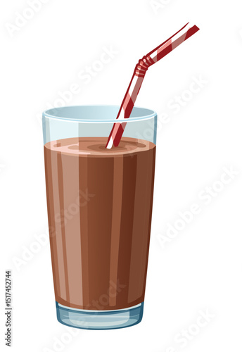 Chocolate Beverage Cup - Vector Illustration