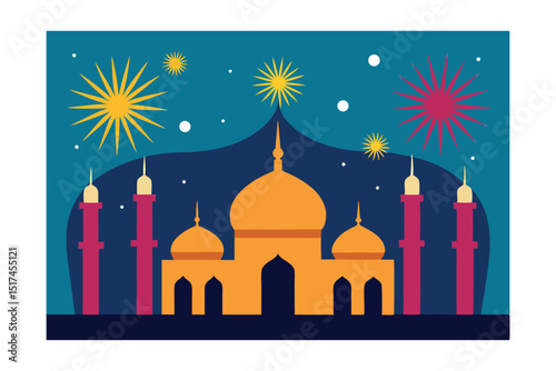 taj mahal vector illustration