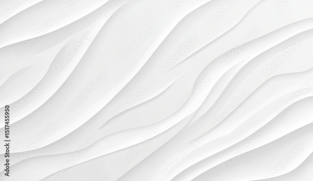 Obraz premium Abstract white wavy pattern