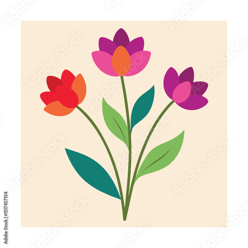 pink tulips on white background