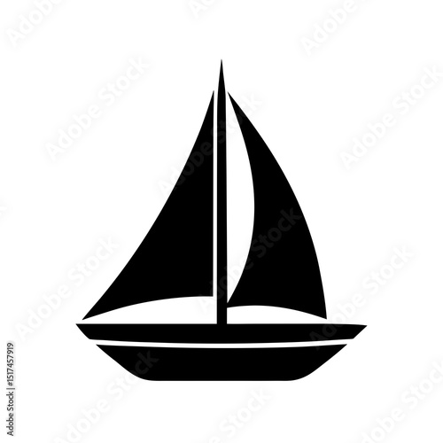 sailing ship isolated on white