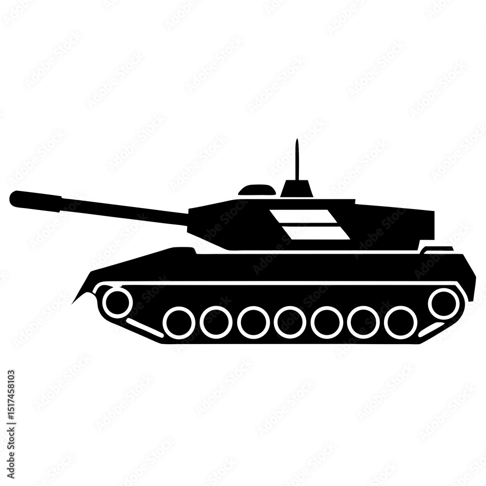 Fototapeta premium vector illustration of tank
