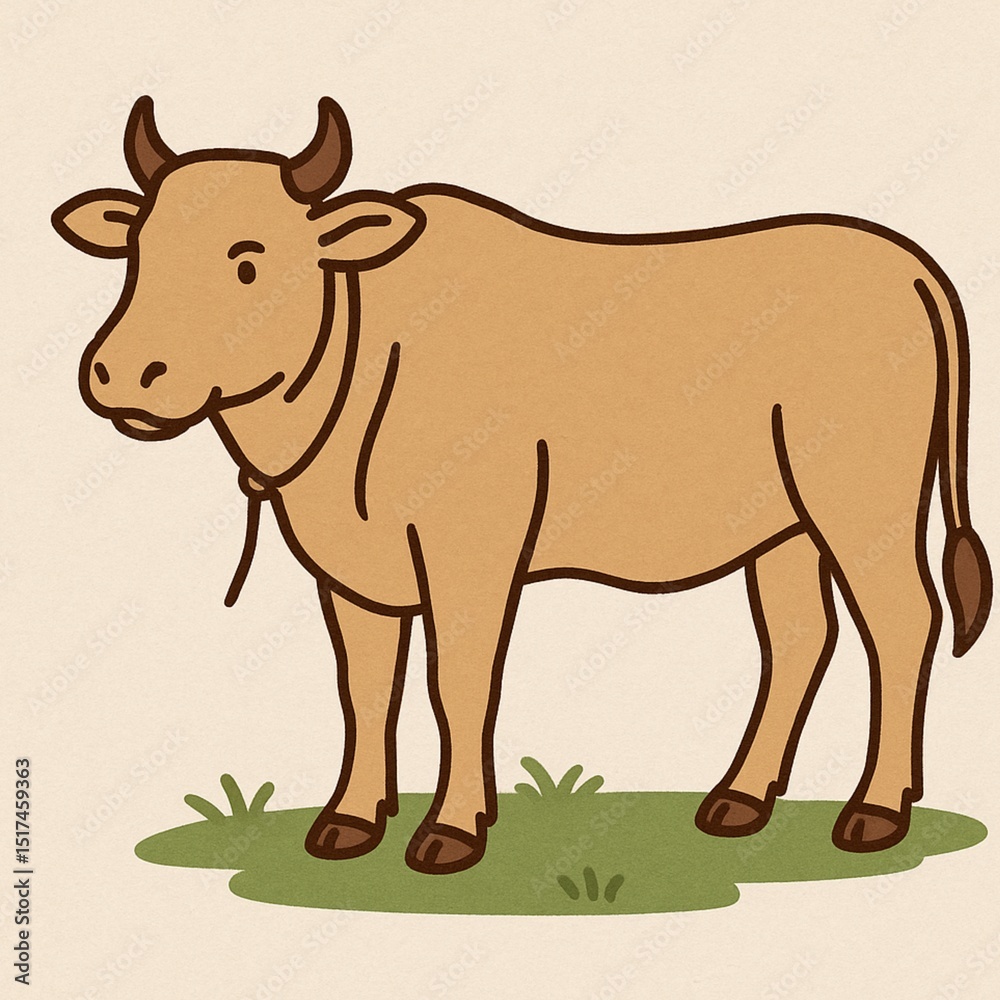 Fototapeta premium cow on a farm