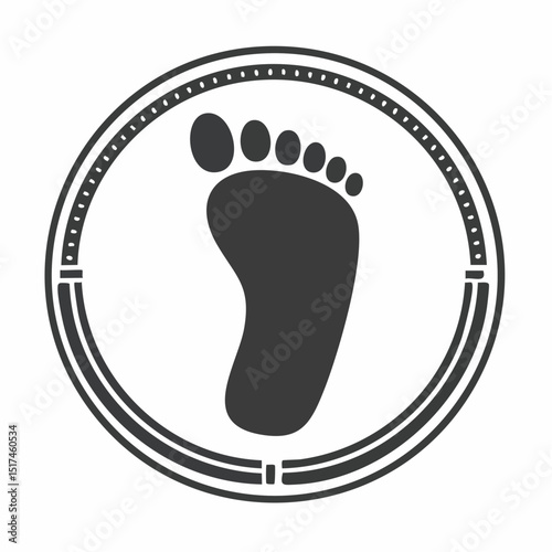 Footprint Icon Simple, Clean Design for Branding and Websites