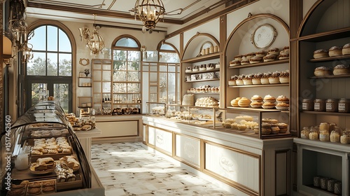 A picturesque bakery with vintage charm and the scent of fresh brioche