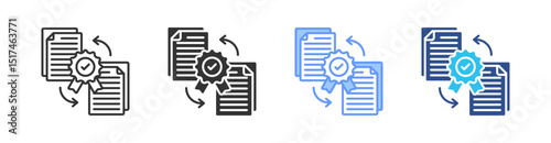 Quality Standard Multi Style Icon Set Vector 