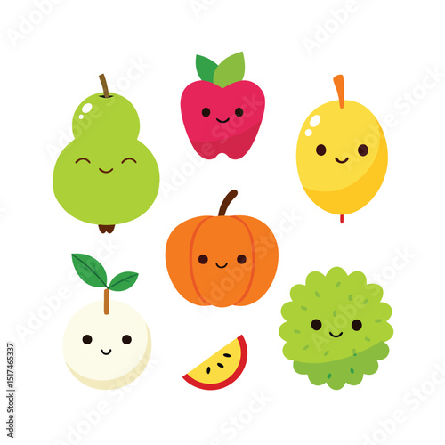 funny fruit cartoon