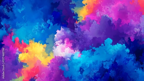 Abstract colorful watercolor background texture design