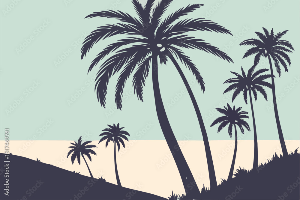 Sleek Palms: Vector Silhouettes for Every Design Sleek Palms: Vector Silhouettes for Every Design