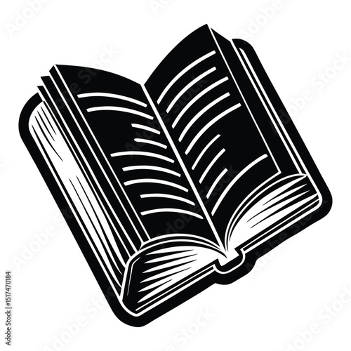 open book vector illustration