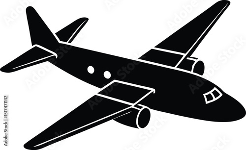 airplane isolated on white