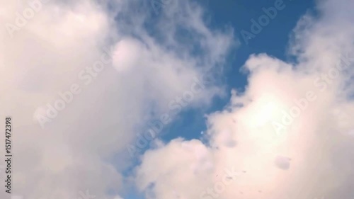 Soft 3D cloud particles floating and dispersing in slow motion