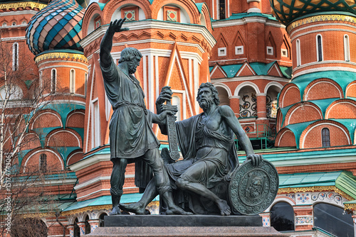 Moscow, St. Basil's Cathedral, a close-up of historical architecture in Russia in Moscow