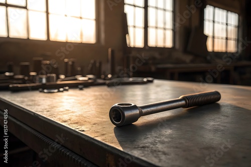 Wallpaper Mural Blurred Background Workshop with Equipment Display Torontodigital.ca