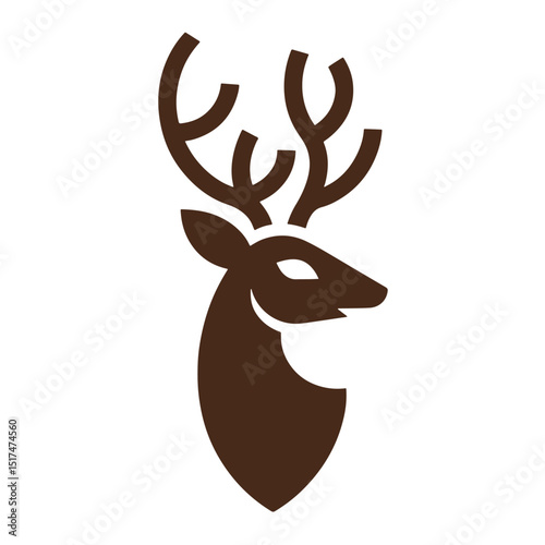 Deer Logo Design Vector, Unique and Professional Deer Vector, Deer Silhouette 
