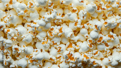 close up of popcorn - seamless popcorn background texture wallpaper