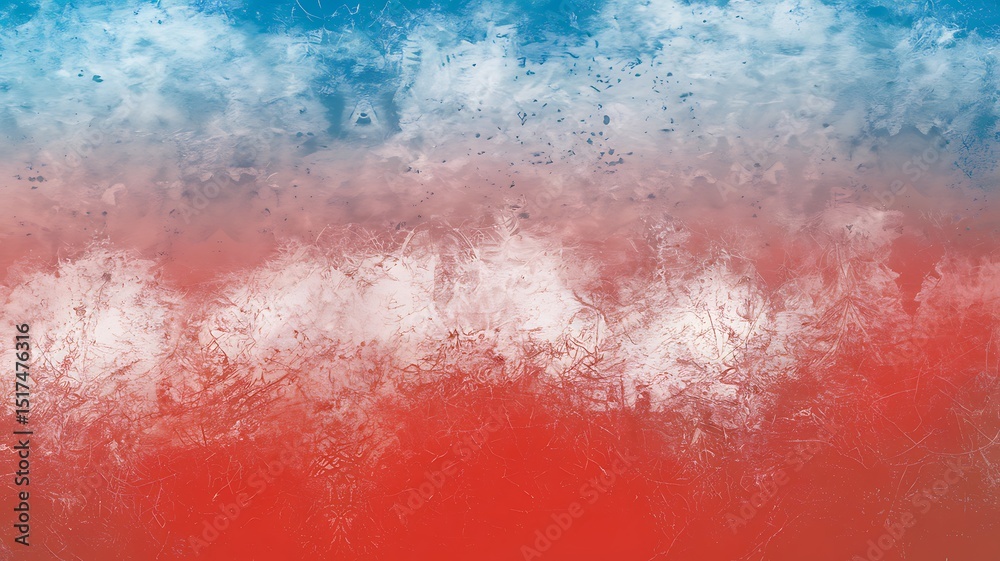 Fototapeta premium Abstract red blue and white watercolor texture background