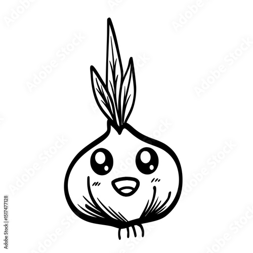 Cartoon Vegan Cute
