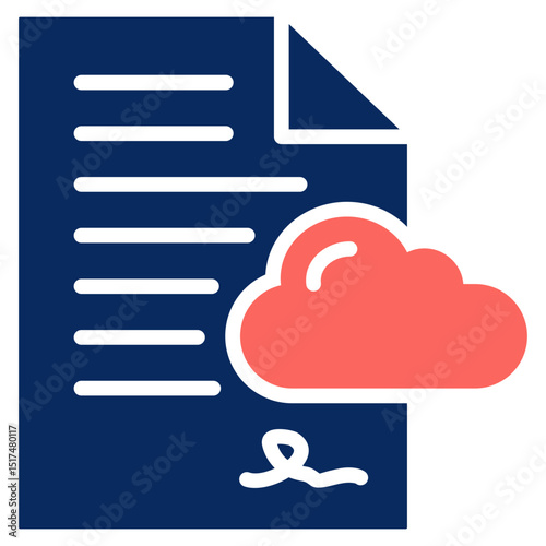 Cloud Contract Icon