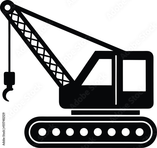 crawler-crane-construction-vehicle-simple-silhouet (2).eps