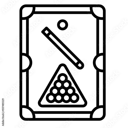 Billiard Vector Icon