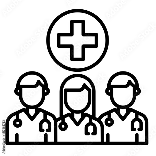 Medical Staff Vector Icon