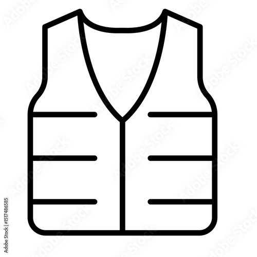 Safety Vest Vector Icon