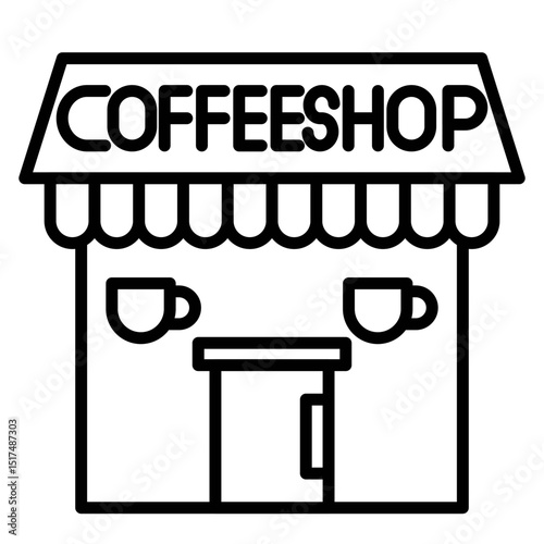 Coffee Shop Vector Icon