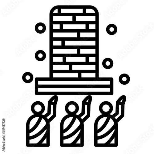 Jamaraat Bridge Vector Icon