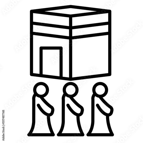 Tawaf Vector Icon