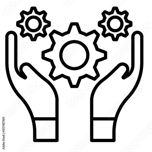 Management Service Vector Icon