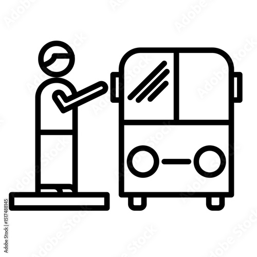 Public Transportation Vector Icon