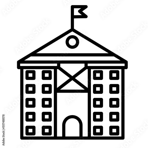 School Vector Icon