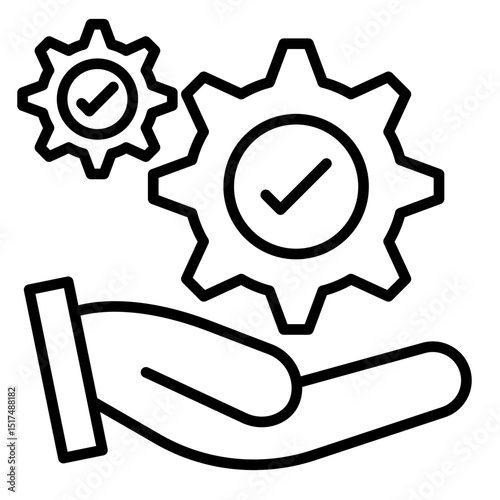 Management Service Vector Icon