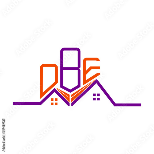 OBE Real State logo design, OBE simple and modern logo. OBE luxurious alphabet design