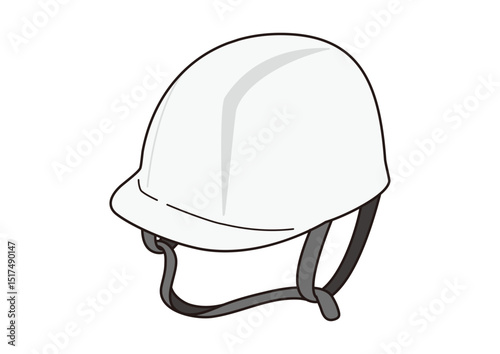 防災ヘルメットのイラスト
