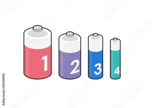 乾電池のイラスト