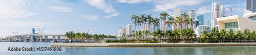 Wallpaper Mural Modern skyline of Miami with towering skyscrapers, tropical vibe, and waterfront views Torontodigital.ca