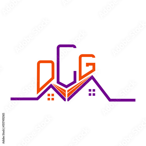 OLG Real State logo design, OLG simple and modern logo. OLG luxurious alphabet design