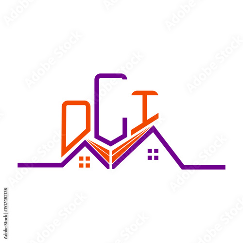 OLI Real State logo design, OLI simple and modern logo. OLI luxurious alphabet design
