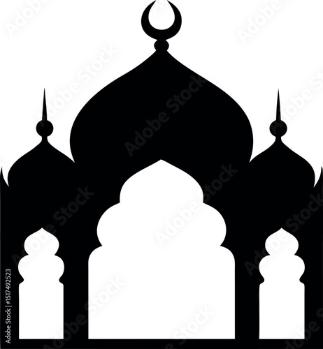 Mosque vector mosque logo islamic ramadan template islamic muslim story template ramadan islamic

