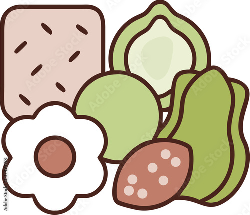 Vector illustration of keto diet.eps