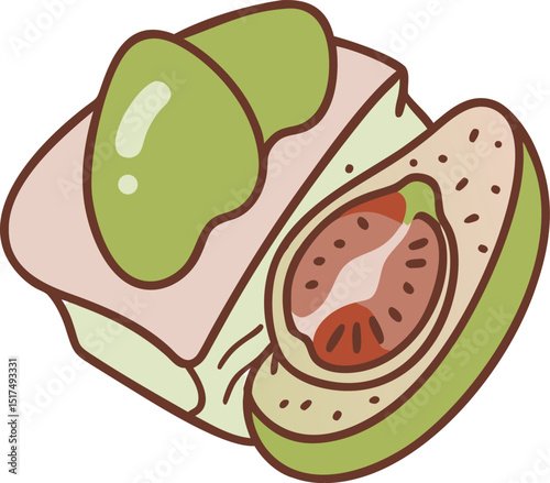 vector illustration of an apple