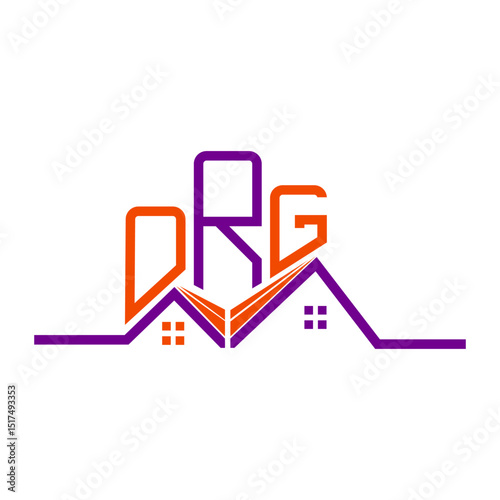 ORG Real State logo design, ORG simple and modern logo. ORG luxurious alphabet design