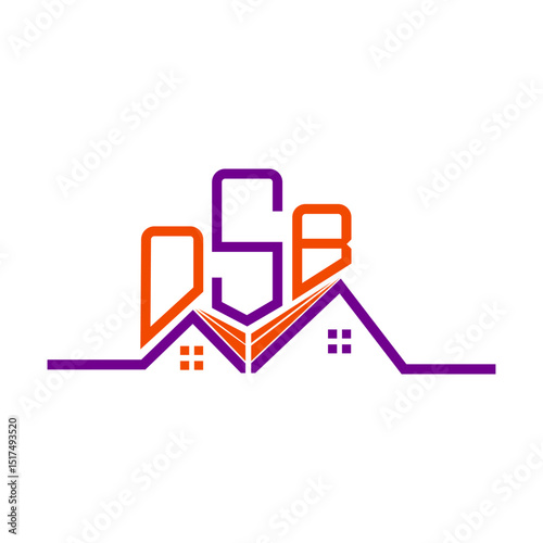 OSB Real State logo design, OSB simple and modern logo. OSB luxurious alphabet design