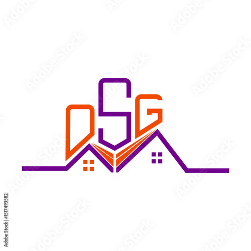 OSG Real State logo design, OSG simple and modern logo. OSG luxurious alphabet design